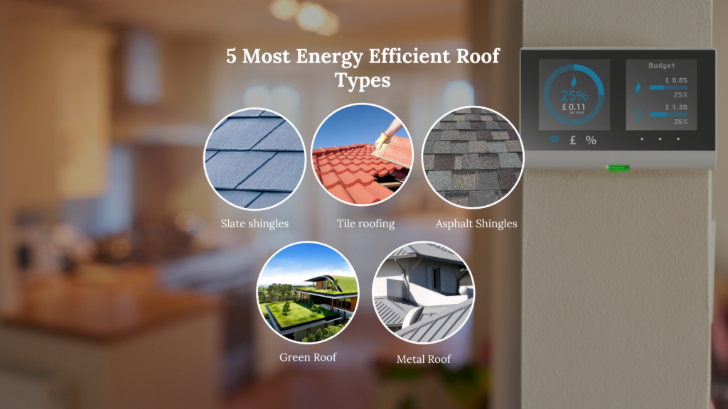 Top 5 most energy efficient roof types